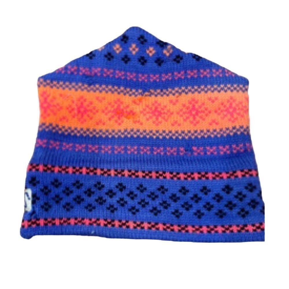 Vintage Murray Merkley Ski Hat Retro Virgin Wool Blue Orange Winter Cap Unisex